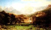 Albert Bierstadt The Rocky Mountains oil painting artist